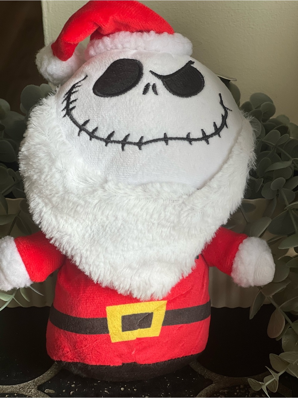 Jack Skellington Santa Dog Squeaker Toy